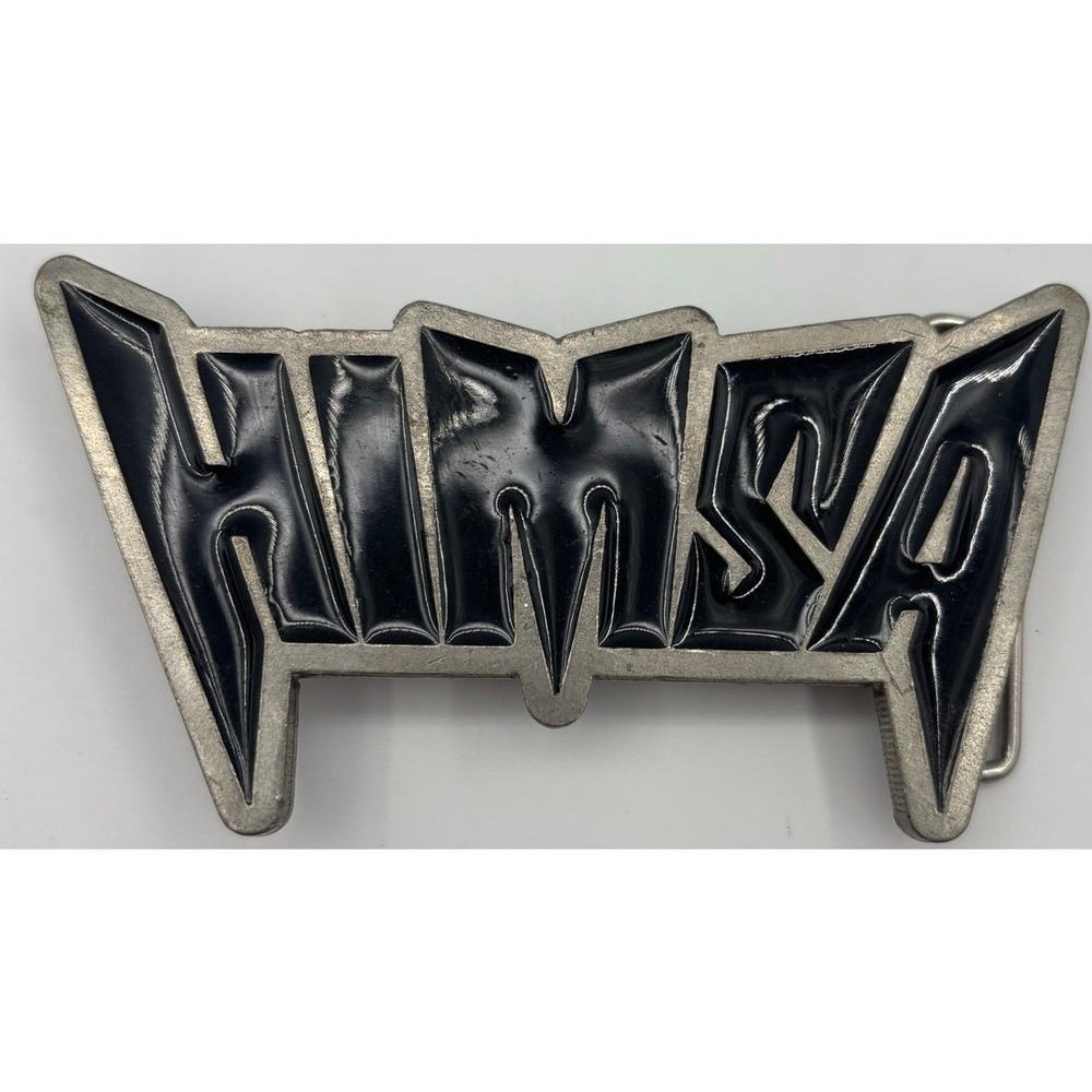 Vintage HIMSA Belt Buckle Black USA Made Scorpion Back‎ Heavy Metal Rock